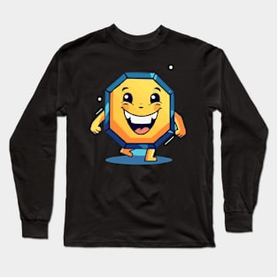 Hexagon LAughing character Long Sleeve T-Shirt